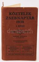 1938 Köztelek zsebnaptár sok hasznos információval