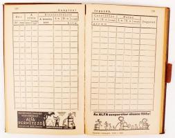 1938 Köztelek zsebnaptár sok hasznos információval