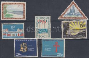 Netherlands Antilles, Suriname The Caribbean Commission congress 7 diff. stamps, Holland Antillák, Suriname A Karibi Bizottság Kongresszusai 7 klf bélyeg