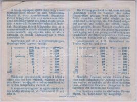 1908. "Sorsjegy az Erzsébet Királyné Fogadalmi Templom felépítésére" 1K értékben T:II- (ha...