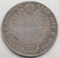 1791E 20Kr Ag "II. Lipót" T:3