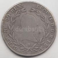 1791E 20Kr Ag "II. Lipót" T:3
