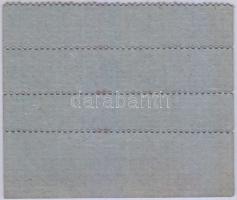 Tata ~1970. "Komárommegyei Tatarozó- és Építővállalat - Ebéd jegy" négyes ívrészben T:I