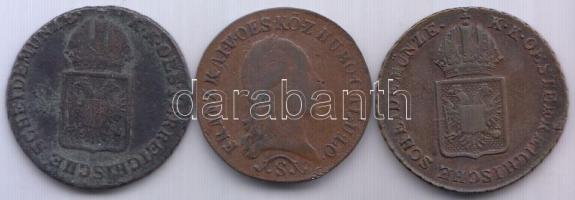 1812S 1/2Kr Cu + 1816B 1/2Kr Cu + 1816O 1/2Kr Cu T:2-,3