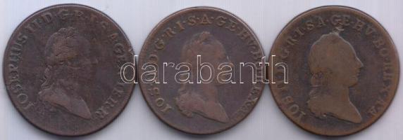 1780S 1Kr Cu + 1781B 1Kr Cu + 1781S 1Kr Cu T:2-,3