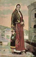 Bulgarian folklore, woman costume from Chepelare