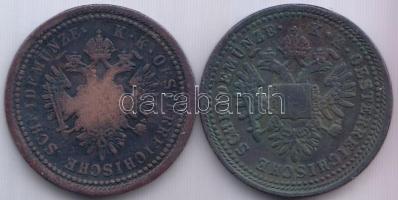 1851B 1Kr Cu + 1851G 1Kr Cu T:2-,3 R!