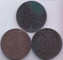 1858B 1Kr Cu + 1859B 1Kr Cu + 1859E 1Kr Cu T:3