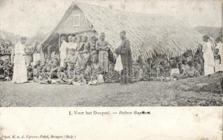 African folklore, Belgian colony, Before Baptism (small tear)