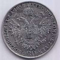 1852B 20Kr Ag "Ferenc József" T:1-,2