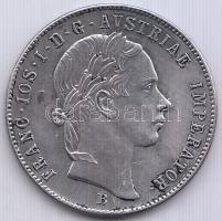 1852B 20Kr Ag "Ferenc József" T:1-,2