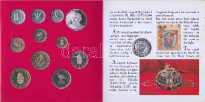 1994. 10f-100Ft 10klf db + 200Ft Ag "Deák" dísztokos szettben T:PP