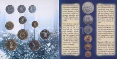 1996. 10f-100Ft "50 éves a forint" 10klf darabos forgalmi sor dísztokban T:PP