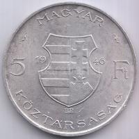 1946. 5Ft Ag "vastag Kossuth" T:2/2- ph.