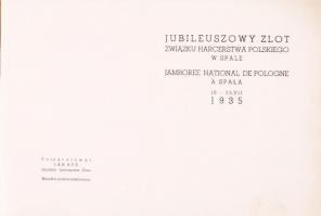 1935 A lengyelországi jamboree képes ismertető füzete, sok érdekes anyaggal / 
1935 Poland scout jam...