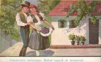 Feketeszáru cseresznye. Rabod vagyok én menyecske... Hungarian folklore, Bernáth