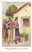 'Csak egy lány van a világon' Hungarian folklore, Földes