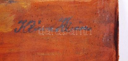 Kliené Róna Klára (1901-1987): Férfi portré. Olaj, farost, jelzett, 60×50 cm