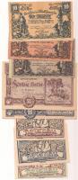 Ausztria 1920. 10db városi szükségpénz T:I,I- Austria 1920. 10 pcs of necessity notes C:UNC,AU