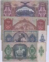 1930-1941. 10P, 20P, 50P, 100P mindegyik hamis sarló-kalapács fny-sal T:II,III