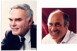 1980-1990 Aláírt, színészportrék: Lőte Attila, Nádas György, Kubik Anna, Bánffy György; levlap méret...