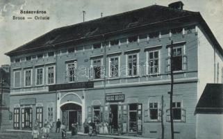 Szászváros, Broos; Ardeleana bank, Weisz Dezső kereskedése / shops (wet damage)