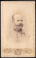 cca 1900 Ferdinand Matarovic, a Bosznia Hercegovinai hadsereg tisztje / Officer of the k.u.k. Bosnia Herzegovina Regiment photo 9x11 cm