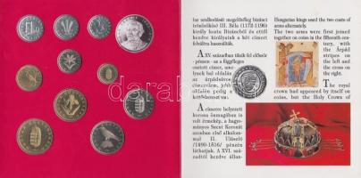 1994. 10f-100Ft 10klf db + 200Ft Ag "Deák" dísztokos szettben T:PP