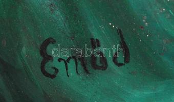 Emőd jelzéssel: Női akt. Olaj, farost, 80×30 cm