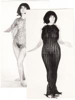 1960-1970 3db, finoman erotikus műtermi kompozíció / 
Erotic photos, 24x13cm