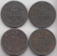 1917-1918. 2f Fe (4x) T:2-,3