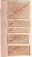 Német Birodalom / Weimari Köztársaság 1922. 1000M (5x) piros "Eine Milliard Mark" fny.-sal...