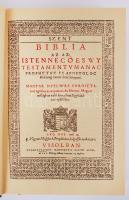 Vizsolyi Biblia I.-II. kötet. Facsimile kiadás. Bp. 1990. Magyar Helikon. Kiadói egészbőr kötésben, ...