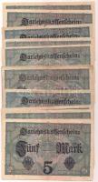 Német Birodalom / Császárság 1917. 5M (12x) T:I-,III
Germany / Empire 1917. 5 Mark (12x) C:AU,F