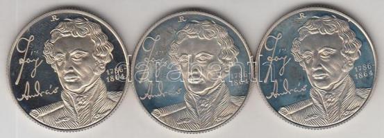 1986. 100Ft "Fáy András" (3x) T:PP