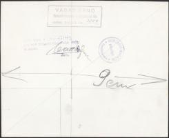 cca 1940 Vadas Ernő (1899-1962): Királyi palota. Vintage fotó, pecséttel jelzett, aláírt, a Hungária...