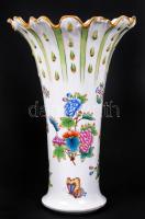 Herendi, Viktória mintás díszváza, kézzel festett, jelzett, hibátlan, m: 35 cm, d: 23 cm. / Herendi ...