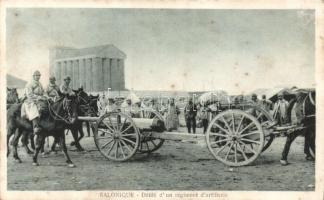 Thessaloniki parade of an artillery regiment (fl)