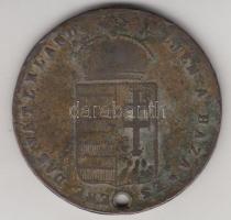 1867. "Magyar Emlék Pénz- Emlékül az 1865. évi Országgyűlés megnyitására / Éljen a Haza- Es Lebe Das Vaterland" ezüstözött Br emlékérem (39mm) T:3 ly.