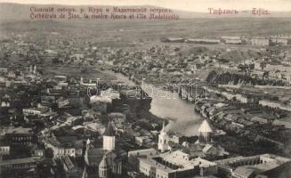 Tbilisi, Tiflis; Cathedral of Sion, Kura River, Madatovsky island (gluemark)