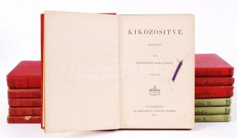 Az Athenaeum Olvasótára. Bp., 1896, Singer és Wolfner. Piros és zöld Gottermayer egészvászon kötésbe...