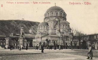 Tbilisi, Tiflis; church and funicular