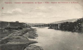 Tbilisi, Tiflis; Kura River, station of the wood transportation