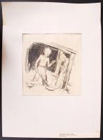 Ék Sándor (1902-1975): Bányászfiúk az aknában. Illusztráció Hans Marchwitza Janek c. elbeszéléséhez....