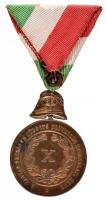 1904-. "A Magyar Országos Tűzoltó Szövetség X éves Szolgálati Érme" aranyozott Br kitüntet...
