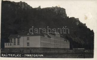 Rajecfürdő, Rajecke Teplice; sanatorium