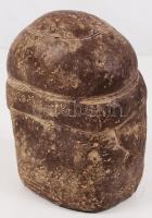 Azték fej,  mexikói kerámia, kézzel készült, m: 17×14 cm /
Aztecan ceramic head, hand-made