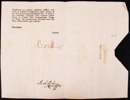 1767 Helytartótanácsi levél Gróf Almássy Pál tanácsos aláírásával. Engedély a lovas hadosztályok átv...