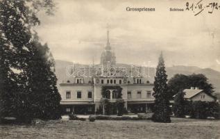 Velké Brezno, Grosspriesen; castle