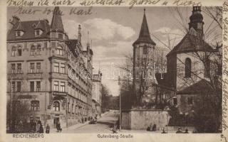 Liberec, Reichenberg; Gutenbergstrasse / street, Röntgen laboratory